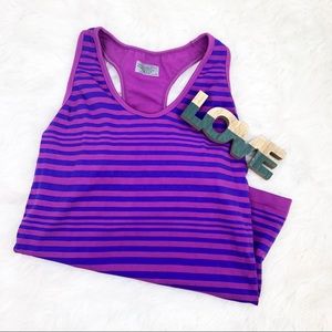 Athleta Neon Stripe Racerback